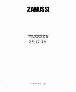 Zanussi Freezer FREEZER ZV 47-page_pdf
